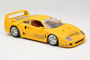 Ferrari F40 Interconti Car HiFi Жълт Bburago 1:18 3032-I1 Метал — снимка 6 от 8