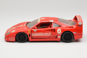 Ferrari F40 #6 V. Colombo L'Indipendente Червен 1987 Bburago 1:18 3032-L1 Метал — снимка 4 от 8
