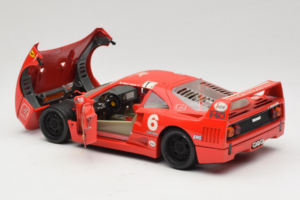 Ferrari F40 #6 V. Colombo L'Indipendente Червен 1987 Bburago 1:18 3032-L1 Метал — снимка 5 от 8