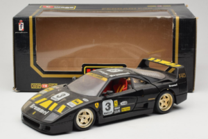 Ferrari F40 Magneti Marelli #3 Черен Bburago 1:18 3022-B1 Метал — снимка 8 от 8