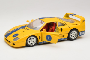 Ferrari F40 #1 Жълт Bauer Лимитирана Серия 100 бр Bburago 1:18 BSR001 Метал — снимка 2 от 8