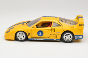 Ferrari F40 #1 Жълт Bauer Лимитирана Серия 100 бр Bburago 1:18 BSR001 Метал — снимка 4 от 8