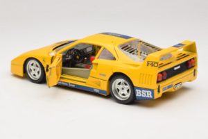 Ferrari F40 #1 Жълт Bauer Лимитирана Серия 100 бр Bburago 1:18 BSR001 Метал — снимка 5 от 8