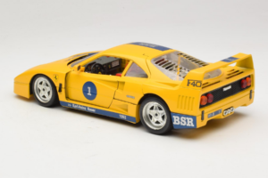 Ferrari F40 #1 Жълт Bauer Лимитирана Серия 100 бр Bburago 1:18 BSR001 Метал — снимка 7 от 8