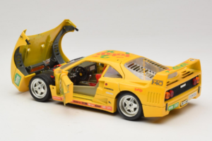 Ferrari F40 Totip Jolly Club #2 Жълт Bburago 1:18 3332-Y1 Метал — снимка 5 от 8