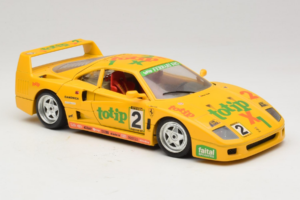 Ferrari F40 Totip Jolly Club #2 Жълт Bburago 1:18 3332-Y1 Метал — снимка 6 от 8