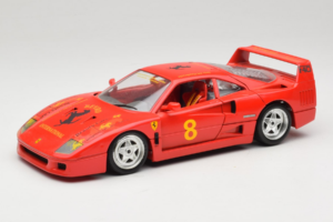 Ferrari F40 #8 Bevro International Червен 1987 Bburago 1:18 3332-P3 Метал