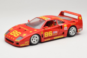 Ferrari F40 LM #86 Ch. Pozzi IMSA 24 Hours of Le Mans 1985 Червен Bburago 1:18 3332-P6 Метал