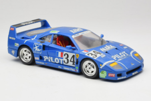 Ferrari F40 #34 M. Ferte / Thavenin / Palau Pilot Син 1987 Bburago 1:18 3032-B1 Метал — снимка 6 от 8