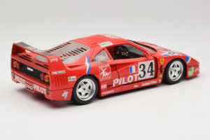 Ferrari F40 LM Pilot #34 Ferte / Thavenin / Palau 24 Hours of Le Mans 1995 Червен Bburago 1:18 3032-P3 Метал — снимка 3 от 8