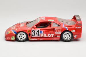 Ferrari F40 LM Pilot #34 Ferte / Thavenin / Palau 24 Hours of Le Mans 1995 Червен Bburago 1:18 3032-P3 Метал — снимка 4 от 8