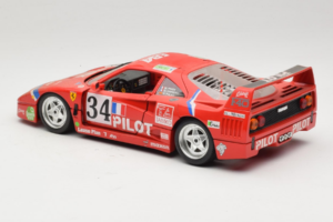 Ferrari F40 LM Pilot #34 Ferte / Thavenin / Palau 24 Hours of Le Mans 1995 Червен Bburago 1:18 3032-P3 Метал — снимка 7 от 8