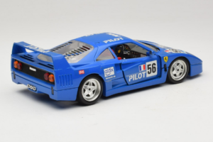 Ferrari F40 Pilot #56 Син Bburago 1:18 3332-BL1 Метал — снимка 3 от 8