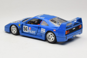 Ferrari F40 Pilot #56 Син Bburago 1:18 3332-BL1 Метал — снимка 7 от 8