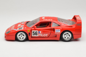 Ferrari F40 #56 Pilot Червен 1987 Bburago 1:18 3332-P2 Метал — снимка 4 от 8