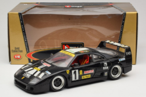 Ferrari F40 Pirelli Agip #1 Черен Bburago 1:18 3332-B1 Метал — снимка 8 от 8