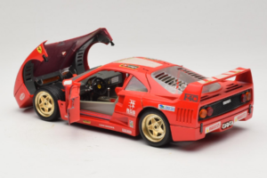 Ferrari F40 Evoluzione #1 Pirelli Agip Червен със Златни Колела 1992 Bburago 1:18 3042-P2 Метал — снимка 5 от 8