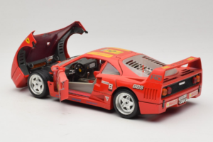 Ferrari F40 Pirelli BBS Червен Bburago 1:18 3032-P4 Метал — снимка 5 от 8