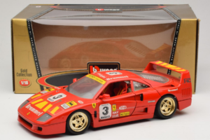 Ferrari F40 #3 Pirelli Червен 1987 Bburago 1:18 3332-P4 Метал — снимка 8 от 8
