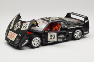 Ferrari F40 Seco #99 Lesseps / Charriol / Balandras Черен Bburago 1:18 3032-B3 Метал — снимка 2 от 8