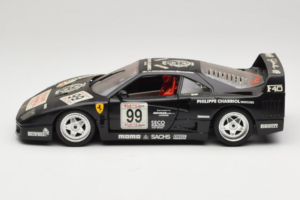 Ferrari F40 Seco #99 Lesseps / Charriol / Balandras Черен Bburago 1:18 3032-B3 Метал — снимка 4 от 8