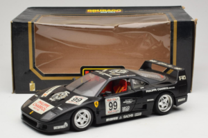 Ferrari F40 Seco #99 Lesseps / Charriol / Balandras Черен Bburago 1:18 3032-B3 Метал — снимка 8 от 8