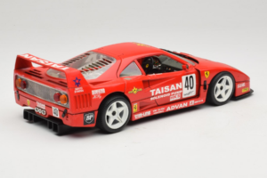 Ferrari F40 #40 T. Ohta / A. Reid Taisan Червен 1987 Bburago 1:18 3022-T1 Метал — снимка 3 от 8