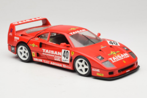 Ferrari F40 #40 T. Ohta / A. Reid Taisan Червен 1987 Bburago 1:18 3022-T1 Метал — снимка 6 от 8