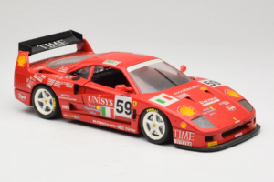 Ferrari F40 LM Unisys #59 Ota / P. Nappi / R. Donovan 24 Hours of Le Mans 1996 Bburago 1:18 3032-U1 Метал — снимка 6 от 8