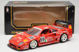 Ferrari F40 LM Unisys #59 Ota / P. Nappi / R. Donovan 24 Hours of Le Mans 1996 Bburago 1:18 3032-U1 Метал — снимка 8 от 8