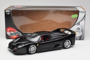 Ferrari F50 Черен Hot Wheels 1:18 23910 Метал — снимка 8 от 8