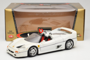 Ferrari F50 Кабриолет Бял Bburago 1:18 3352-W1 Метал — снимка 8 от 8
