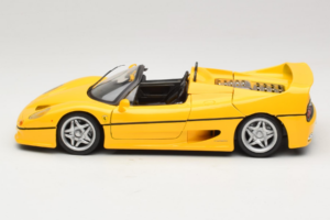 Ferrari F50 Кабриолет Shell Жълт Maisto 1:18 3076-Y2 Метал — снимка 4 от 8