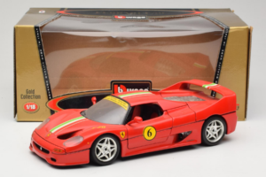 Ferrari F50 Coupe #6 Червен с Италиански Флаг Bburago 1:18 3382-P1 Метал — снимка 8 от 8