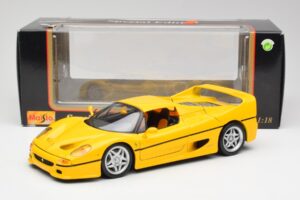Ferrari F50 Giallo Modena Maisto 1:18 F50001 Метал — снимка 8 от 8