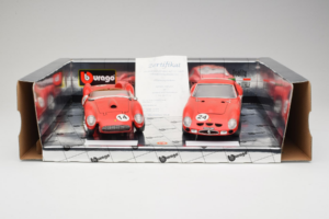 Ferrari Gift Set 250 Testa Rossa & 250 GTO Червен Bburago 1:18 GC002 Метал