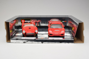 Ferrari Gift Set 250 Testa Rossa & 360 Modena Challenge Червен Bburago 1:18 GC001 Метал