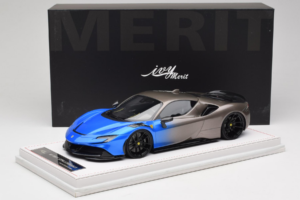 Ferrari SF90 Novitec Blue Grey Metallic IVY 1:18 REMC029 Смола — снимка 7 от 7