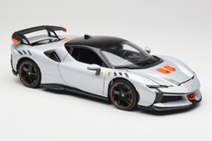 Ferrari SF90 XX Stradale Arctic White Bburago 1:18 18-16020W Метал — снимка 6 от 8