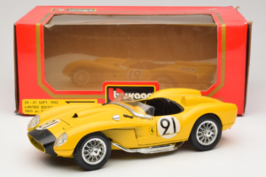 Ferrari 250 Testa Rossa #91 Жълт Лимитирана Серия Bburago 1:18 3007-Y1 Метал — снимка 8 от 8