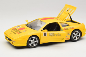 Ferrari F355 Berlinetta Racing Жълт Solido 1:18 9009-Y1 Метал — снимка 2 от 8