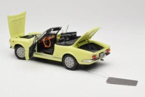 Fiat 124 Spider BS1 Жълт Sun Star 1:18 4921 Метал — снимка 5 от 8