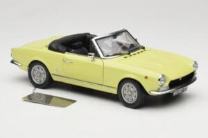 Fiat 124 Spider BS1 Жълт Sun Star 1:18 4921 Метал — снимка 6 от 8