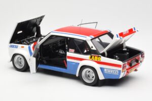 Fiat 131 Abarth Fiat France #9 J-C. Andruet / C. Delferrier Winner Rally Sanremo 1977 Kyosho 1:18 08375A Метал — снимка 5 от 8