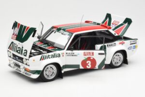 Fiat 131 Abarth #3 M. Alen / I. Kivimaki Winner Rally 1000 Lakes 1980 Kyosho 1:18 08376H Метал — снимка 2 от 8