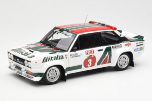 Fiat 131 Abarth #3 M. Alen / I. Kivimaki Winner Rally 1000 Lakes 1980 Kyosho 1:18 08376H Метал
