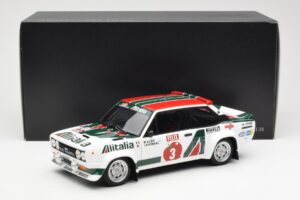 Fiat 131 Abarth #3 M. Alen / I. Kivimaki Winner Rally 1000 Lakes 1980 Kyosho 1:18 08376H Метал — снимка 8 от 8