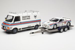Fiat 242 & Lancia 037 Group B #1 W. Rohrl / C. Geistdorfer Rally Monte Carlo 1983 Otto 1:18 OT360 Смола