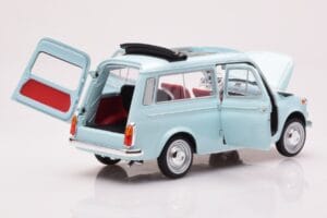 Fiat 500 Giardiniera Acquamarina Син Norev 1:18 187742 Метал — снимка 2 от 7