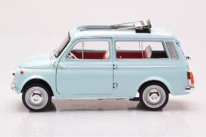 Fiat 500 Giardiniera Acquamarina Син Norev 1:18 187742 Метал — снимка 4 от 7